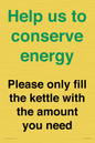 CC10773: Help us to conserve energy - Please only fill the kettle with the amount you need