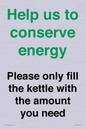 CC10773: Help us to conserve energy - Please only fill the kettle with the amount you need