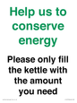 CC10773: Help us to conserve energy - Please only fill the kettle with the amount you need