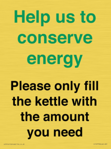 CC10773: Help us to conserve energy - Please only fill the kettle with the amount you need