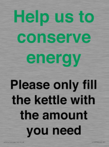 CC10773: Help us to conserve energy - Please only fill the kettle with the amount you need