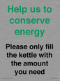 CC10773: Help us to conserve energy - Please only fill the kettle with the amount you need