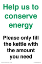 CC10773: Help us to conserve energy - Please only fill the kettle with the amount you need