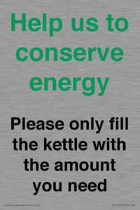CC10773: Help us to conserve energy - Please only fill the kettle with the amount you need