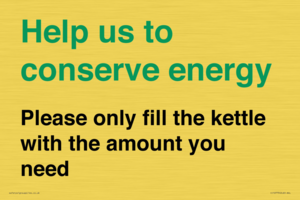 CC10773: Help us to conserve energy - Please only fill the kettle with the amount you need