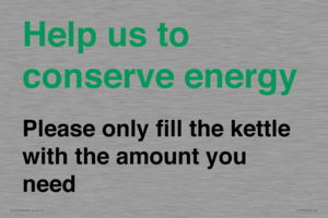 CC10773: Help us to conserve energy - Please only fill the kettle with the amount you need