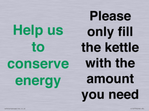 CC10773: Help us to conserve energy - Please only fill the kettle with the amount you need