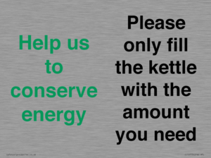 CC10773: Help us to conserve energy - Please only fill the kettle with the amount you need