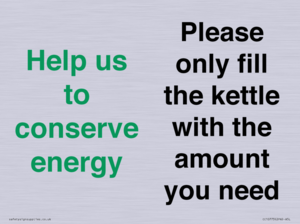 CC10773: Help us to conserve energy - Please only fill the kettle with the amount you need