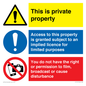 CC11011: This is private property - No implied license - You do not have the right to film