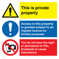CC11011: This is private property - No implied license - You do not have the right to film