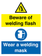 CC11746: Beware of welding flash - Wear a welding mask