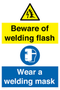 CC11746: Beware of welding flash - Wear a welding mask