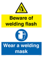 CC11746: Beware of welding flash - Wear a welding mask
