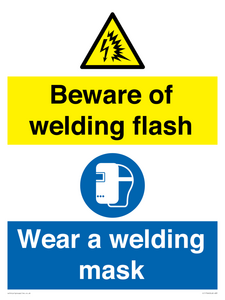 CC11746: Beware of welding flash - Wear a welding mask