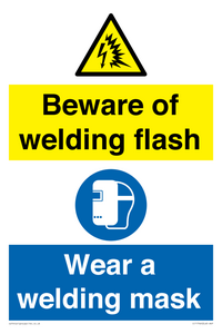 CC11746: Beware of welding flash - Wear a welding mask
