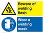 CC11746: Beware of welding flash - Wear a welding mask