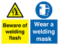 CC11746: Beware of welding flash - Wear a welding mask