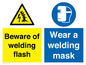 CC11746: Beware of welding flash - Wear a welding mask