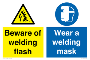 CC11746: Beware of welding flash - Wear a welding mask