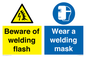 CC11746: Beware of welding flash - Wear a welding mask