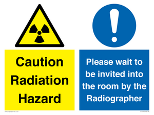 CC12154: Caution Radiation Hazard - Please wait to be invited into the room by the Radiographer