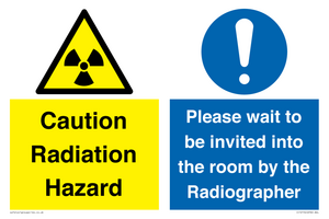 CC12154: Caution Radiation Hazard - Please wait to be invited into the room by the Radiographer