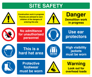 CC1216: Site safety board - style 1