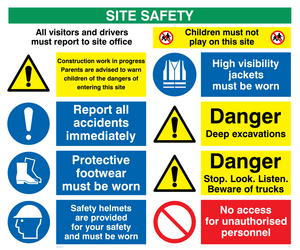CC1217: Site safety board - style 2