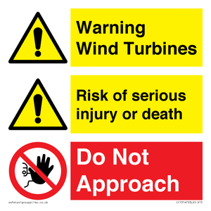 CC13147: Warning Wind Turbines Do Not Approach Composite