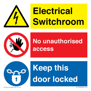 CC13162: Electrical Switchroom  - No Unauthorised Access - Keep Door Locked