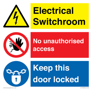 CC13162: Electrical Switchroom  - No Unauthorised Access - Keep Door Locked