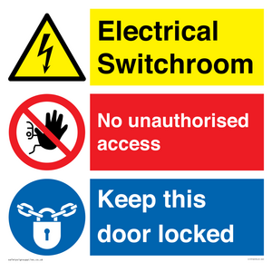 CC13162: Electrical Switchroom  - No Unauthorised Access - Keep Door Locked