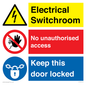 CC13162: Electrical Switchroom  - No Unauthorised Access - Keep Door Locked
