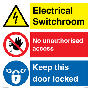 CC13162: Electrical Switchroom  - No Unauthorised Access - Keep Door Locked