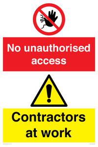 CC13411: No unauthorised access - Contractors at work