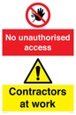 CC13411: No unauthorised access - Contractors at work