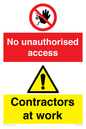 CC13411: No unauthorised access - Contractors at work