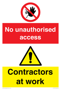 CC13411: No unauthorised access - Contractors at work
