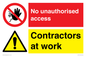 CC13411: No unauthorised access - Contractors at work
