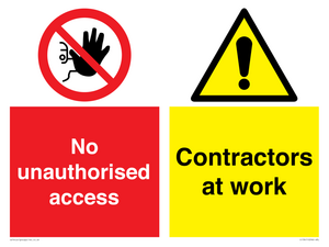 CC13411: No unauthorised access - Contractors at work