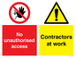 CC13411: No unauthorised access - Contractors at work