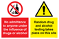 CC13426: No admittance under the influence / random drug and alcohol testing