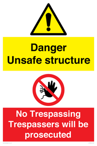 CC14085: Unsafe structure no trespassing