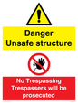 CC14085: Unsafe structure no trespassing