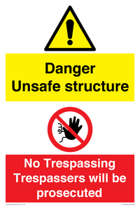 CC14085: Unsafe structure no trespassing