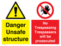 CC14085: Unsafe structure no trespassing