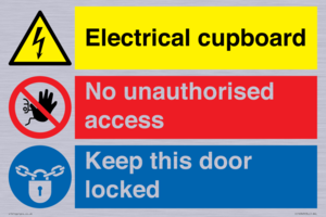 CC16343: Electrical Cupboard  - No Unauthorised Access - Keep Door Locked