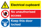 CC16343: Electrical Cupboard  - No Unauthorised Access - Keep Door Locked