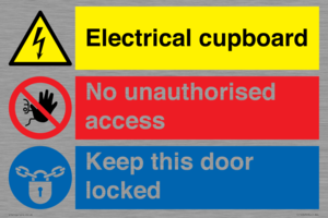 CC16343: Electrical Cupboard  - No Unauthorised Access - Keep Door Locked